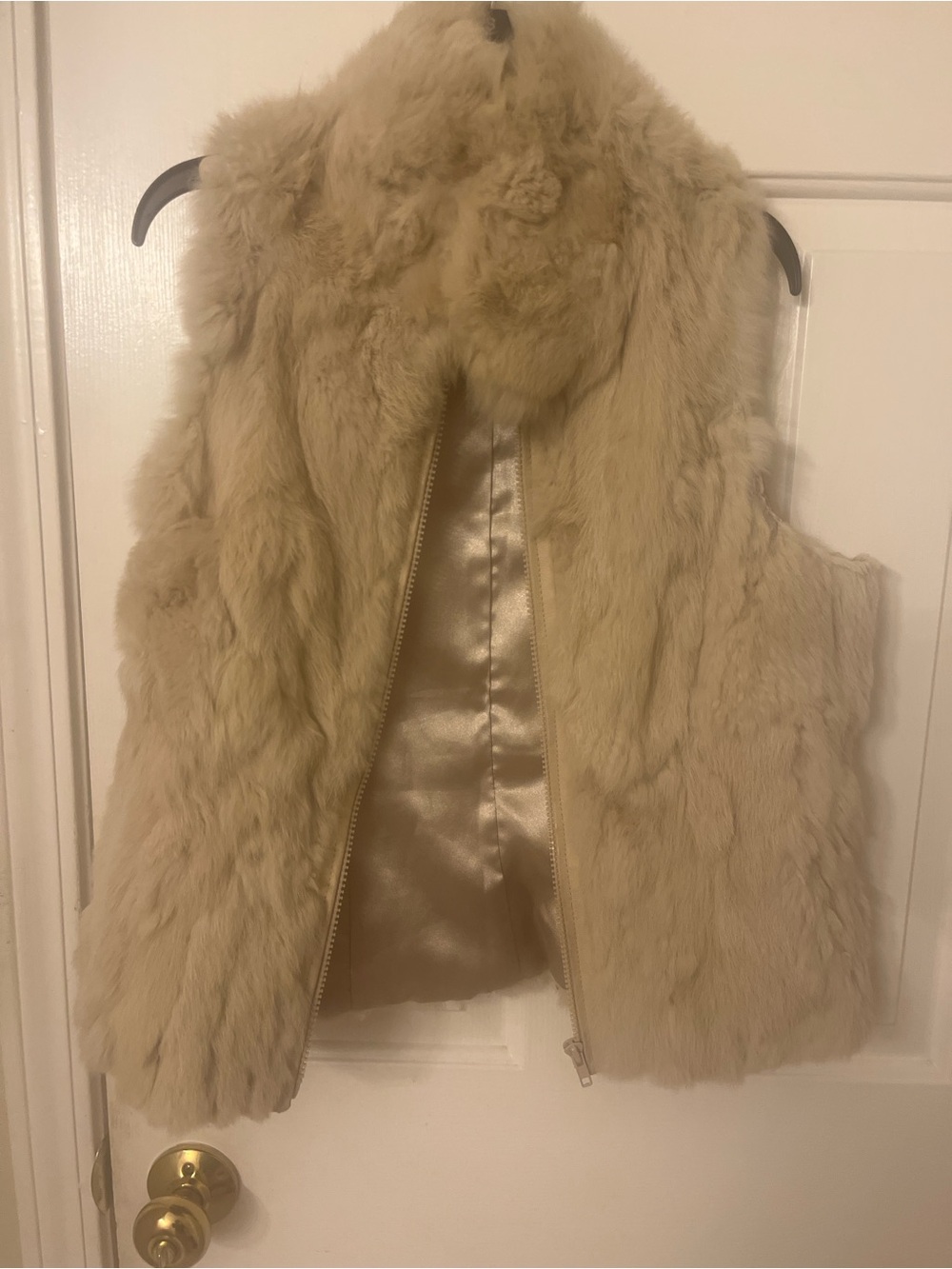Vintage Charles Klein 100% Genuine Rabbit Fur Full-Zip Vest in Unisex Size Med